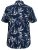 D555 FINLEY Hawaiian AO Print Shirt Navy - Overhemden - Overhemden Grote Maten Heren