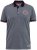 D555 KEMSTON Birds Eye Pique Polo Navy/White - Polo shirts - Grote Maten Poloshirts Heren