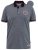 D555 KEMSTON Birds Eye Pique Polo Navy/White - Polo shirts - Grote Maten Poloshirts Heren