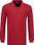Adamo Peter Comfort fit Long sleeve Polo Red - Polo shirts - Grote Maten Poloshirts Heren