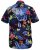 D555 TOBY Multi Colour Hawaiian AO Print Shirt - Overhemden - Overhemden Grote Maten Heren
