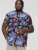 D555 TOBY Multi Colour Hawaiian AO Print Shirt - Overhemden - Overhemden Grote Maten Heren