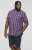 D555 ROYSTON S/S Shirt Navy - Overhemden - Overhemden Grote Maten Heren