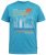D555 AARON Surfers Paradise Printed Crew Neck T-Shirt Turquoise - T-shirts - Grote Maten T-shirts Heren
