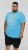 D555 AARON Surfers Paradise Printed Crew Neck T-Shirt Turquoise - T-shirts - Grote Maten T-shirts Heren