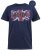 D555 DENNIS Official AC/DC Printed Crew Neck T-Shirt Navy Reno - T-shirts - Grote Maten T-shirts Heren