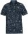 D555 ROLAND Printed Polo Shirt Navy - Polo shirts - Grote Maten Poloshirts Heren
