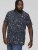 D555 ROLAND Printed Polo Shirt Navy - Polo shirts - Grote Maten Poloshirts Heren