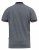 D555 BAYTON 2 Fine Stripe Jersey Polo Grey - Polo shirts - Grote Maten Poloshirts Heren