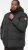 D555 DOMENIC Quilted Puffer Jacket With Half Micro Fleece Lining And Hood Black - Jassen - Grote Maten Herenjassen