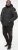 D555 DOMENIC Quilted Puffer Jacket With Half Micro Fleece Lining And Hood Black - Jassen - Grote Maten Herenjassen