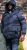 D555 DOMENIC Quilted Puffer Jacket With Half Micro Fleece Lining And Hood Black - Jassen - Grote Maten Herenjassen