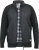 D555 MARSDEN Hybrid Knitted Jacket With Bonded Fleece Lining Black - Jassen - Grote Maten Herenjassen