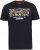 D555 EDWALTON NYCTY Camo Printed Crew Neck T-Shirt Washed Black - T-shirts - Grote Maten T-shirts Heren