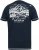 D555 GRAHAM YOSEMITE Chest And Back Printed Crew Neck T-Shirt Navy - T-shirts - Grote Maten T-shirts Heren