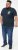 D555 GRAHAM YOSEMITE Chest And Back Printed Crew Neck T-Shirt Navy - T-shirts - Grote Maten T-shirts Heren