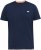 D555 SANDFORD Double Layer On Neck Ribs And Hem Waffle Textured T-Shirt Navy - T-shirts - Grote Maten T-shirts Heren