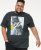 D555 MARTIN Official Batman Printed T-Shirt Washed Black - T-shirts - Grote Maten T-shirts Heren
