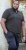 D555 RAUL AOP Jersey Polo With Jacquard Collar, Ribs And Chest Pocket Black - Polo shirts - Grote Maten Poloshirts Heren