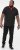 D555 CHESTER Pique Polo With Red Collar With Tipping Detail And Chest Embroidery Black - Polo shirts - Grote Maten Poloshirts Heren