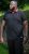 D555 CHESTER Pique Polo With Red Collar With Tipping Detail And Chest Embroidery Black - Polo shirts - Grote Maten Poloshirts Heren