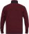 D555 HIRALDO Quarter Neck Pique Fleece Sweatshirt With Chest Embroidery Red - Sweaters & hoodies - Sweaters & Hoodies Grote Maten Heren