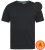 D555 Motherwell Thermal Short Sleeve T-Shirt Black - Ondergoed & zwem - Grote Maten Ondergoed Heren