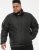 D555 Rudy Showerproof Fleece Lined Jacket With Packaway Hood - Black - Jassen - Grote Maten Herenjassen