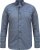 D555 MANGALA Geometric AOP Long Sleeve Shirt With Concealed Button Down Collar Navy - Overhemden - Overhemden Grote Maten Heren