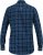 D555 SONNY Navy Check Long Sleeve Shirt With Chest Patch Pocket & Button Down Collar Navy Check - Overhemden - Overhemden Grote Maten Heren
