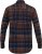 D555 SHERLOCK Check Overshirt With Two Patch Pockets & Button Down Collar Navy - Overhemden - Overhemden Grote Maten Heren