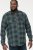 D555 GARFIELD Check Overshirt With Two Patch Pockets & Button Down Collar Navy - Overhemden - Overhemden Grote Maten Heren