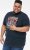 D555 JAGGER Legends Motor Bike Printed Crew Neck T-Shirt Navy - T-shirts - Grote Maten T-shirts Heren