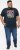 D555 JAGGER Legends Motor Bike Printed Crew Neck T-Shirt Navy - T-shirts - Grote Maten T-shirts Heren