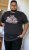D555 LORNE Motor Bike Splatter Printed Crew Neck T-Shirt Washed Black - T-shirts - Grote Maten T-shirts Heren