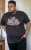 D555 LORNE Motor Bike Splatter Printed Crew Neck T-Shirt Washed Black - T-shirts - Grote Maten T-shirts Heren