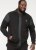 D555 DEAN Couture Zip Through Hoody With Woven Contrast Fabric Trim Black - Sweaters & hoodies - Sweaters & Hoodies Grote Maten Heren