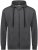 Adamo Athen Hoodie with Zipper Charcoal - Sweaters & hoodies - Sweaters & Hoodies Grote Maten Heren