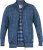 D555 ECCLES Cable Knitted Zip Through Sweater With Bonded Check Lining Denim Marl - Sweaters & hoodies - Sweaters & Hoodies Grote Maten Heren