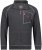 Adamo Manuel Sweatshirt with Zipper Charcoal - Sweaters & hoodies - Sweaters & Hoodies Grote Maten Heren