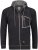 Adamo Michael Hoodie with Zipper Black - Sweaters & hoodies - Sweaters & Hoodies Grote Maten Heren