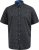 D555 Matlock Short Sleeve AOP Shirt With Hidden Button Down Black - Overhemden - Overhemden Grote Maten Heren