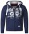 D555 Thurston Full Zip Hoodie Navy - Sweaters & hoodies - Sweaters & Hoodies Grote Maten Heren