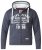 D555 Vadal Full Zip Hoodie Charcoal - Sweaters & hoodies - Sweaters & Hoodies Grote Maten Heren