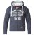 D555 Vadal Full Zip Hoodie Charcoal - Sweaters & hoodies - Sweaters & Hoodies Grote Maten Heren