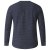 D555 Plato Long Sleeve T-shirt Charcoal - T-shirts - Grote Maten T-shirts Heren