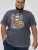 D555 Stockport Multi Coloured Guitar Printed T-Shirt Denim - T-shirts - Grote Maten T-shirts Heren