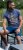 D555 Stockport Multi Coloured Guitar Printed T-Shirt Denim - T-shirts - Grote Maten T-shirts Heren