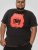 D555 Uxbridge Official ACDC Band Printed Crew Neck T-Shirt Washed Black - T-shirts - Grote Maten T-shirts Heren