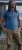 D555 Woolwich AOP Polo Shirt With Ribbed Collar Blue - Polo shirts - Grote Maten Poloshirts Heren